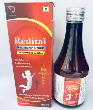 Redital Syrup packaging