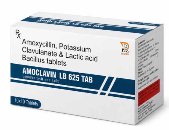 Amoclavin LB 625 Tablets packaging